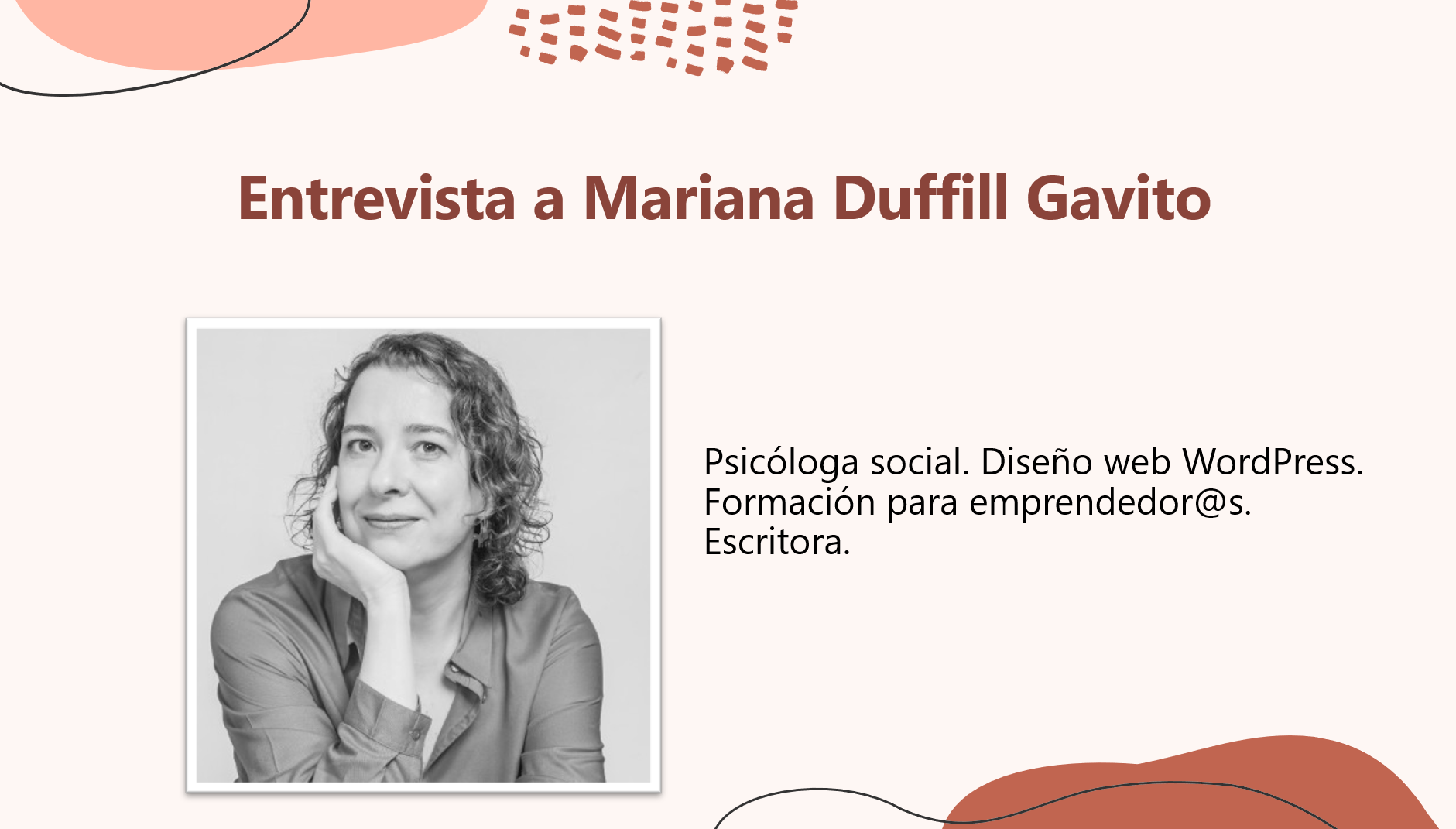 Entrevista a Mariana Duffill Gavito