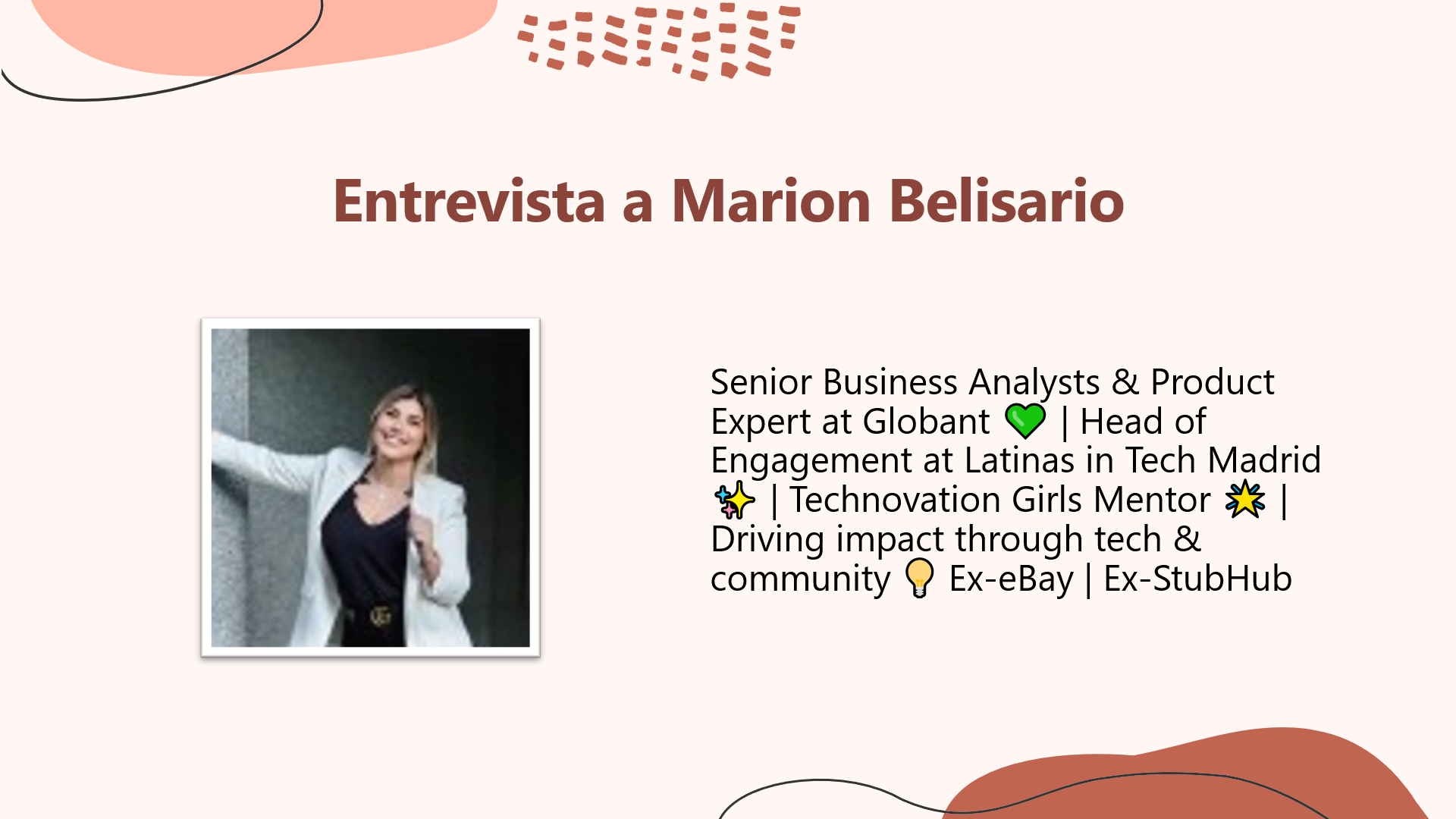 Entrevista a Marion Belisario